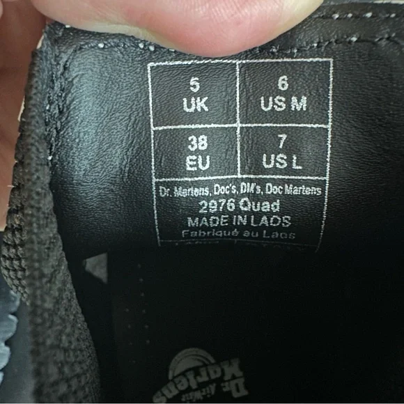 Dr Martens 2976 Quad Smooth Leather White Platform Chelsea Boots W7 hipster M6 - Picture 12 of 15